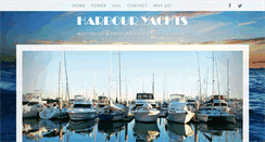 Desktop Screenshot of harbouryachts.co.uk